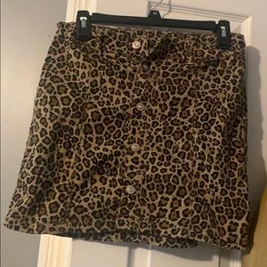 Cheetah Print Skirt